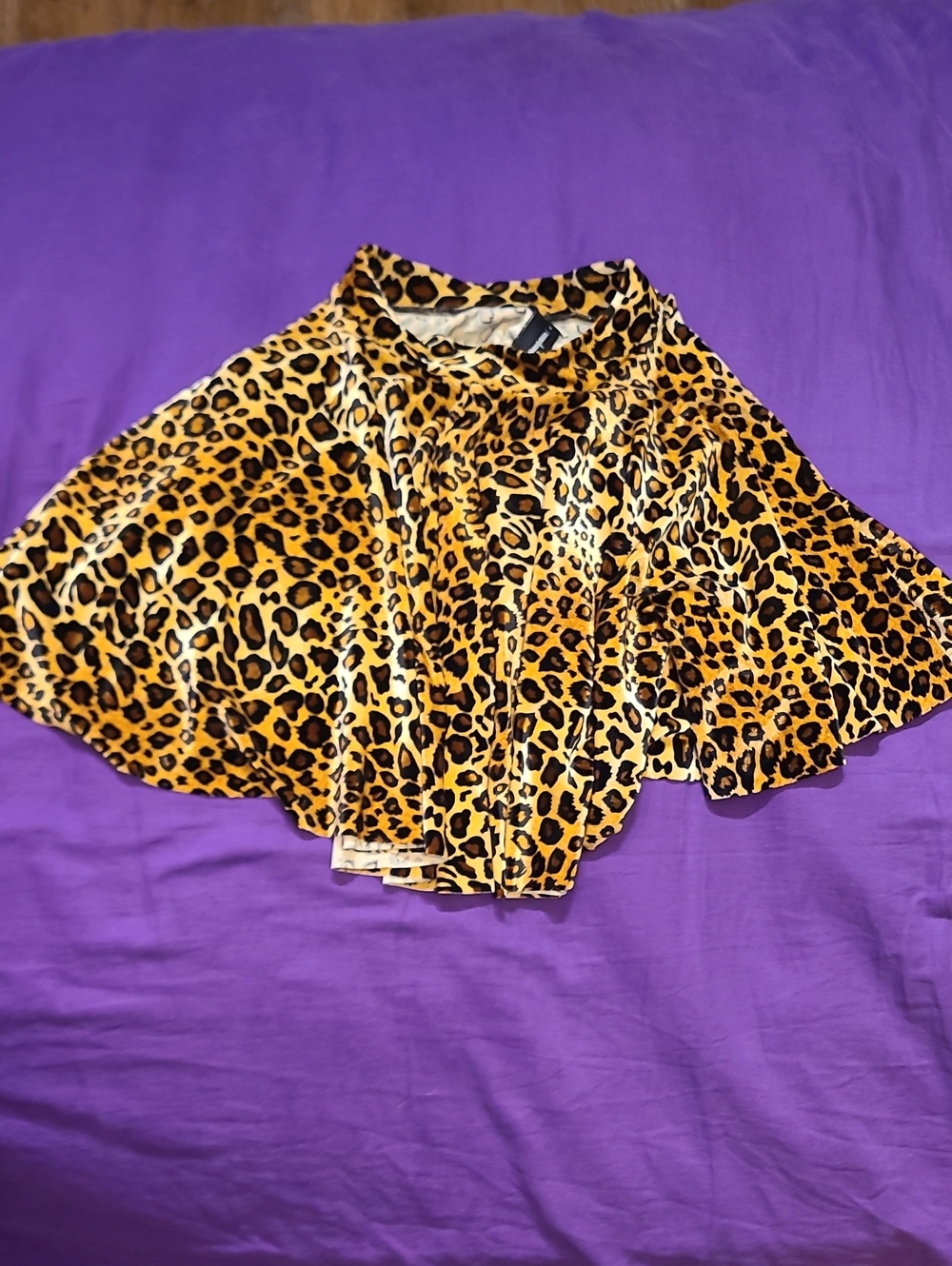 Blackmilk Leopard Print Mini Skirt - Yellow & Black